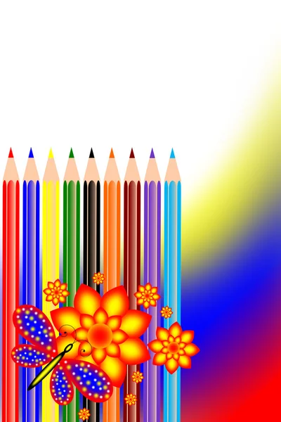 Bleistiftfarbe — Stockfoto
