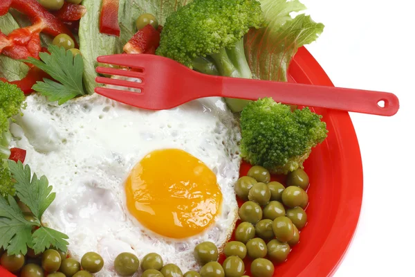 Egg and vegetable — Stock Photo, Image