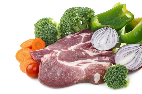 Pork meat and vegetable — Stock Photo, Image