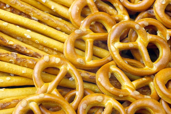 Salted pretzels. — Stock Photo, Image