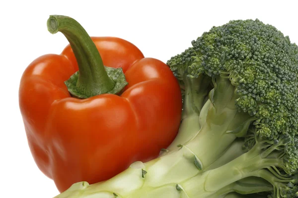 Broccoli and paprika — Stock Photo, Image