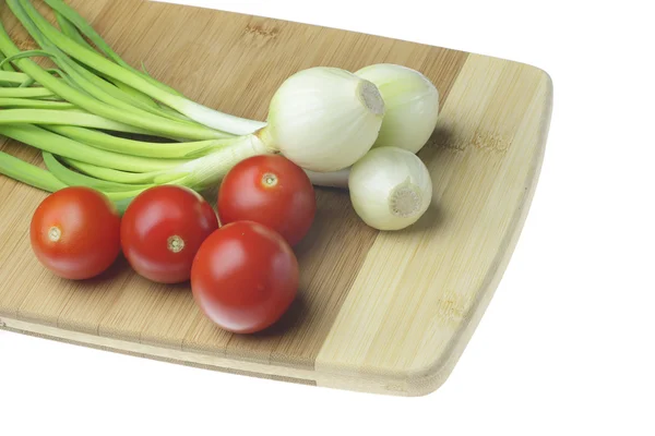 Onions and tomatoes. — Stock Photo, Image