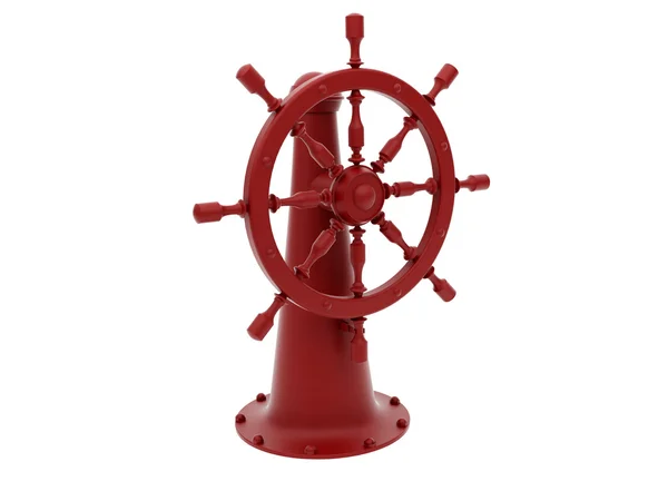 Red steering wheel — Stock Photo, Image