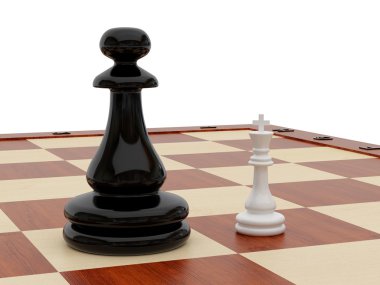 Chess set two clipart