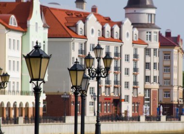 Quay in Kaliningrad clipart