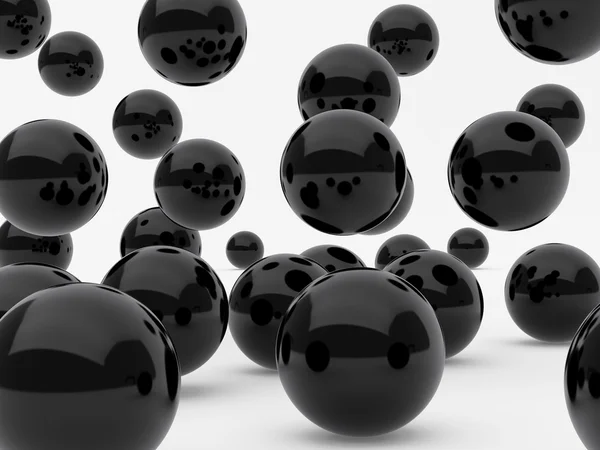 Zwarte ballen — Stockfoto