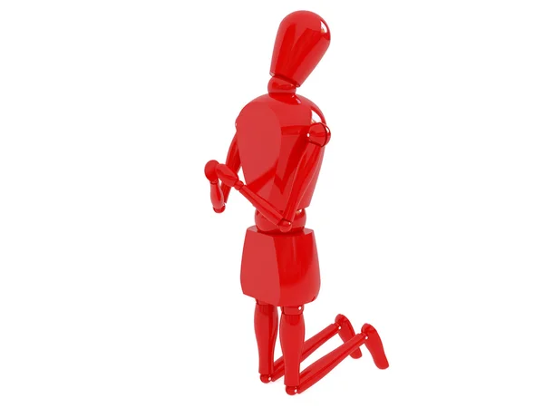 Красный человек — стоковое фото
