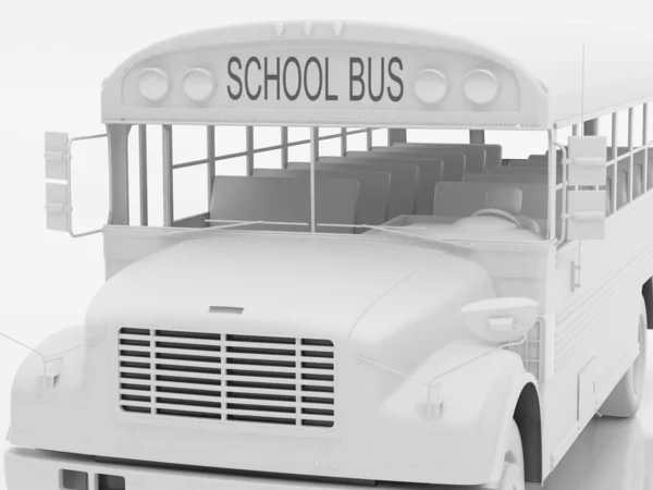 Iskolabusz a készletet, egy — Stock Fotó