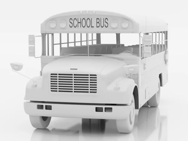Schulbus ein Satz zwei — Stockfoto