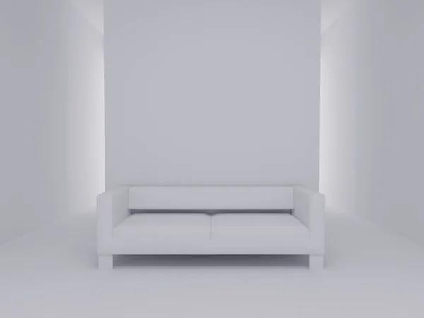 白いソファ — ストック写真