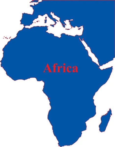 Afrikanska kontinenten — Stock vektor