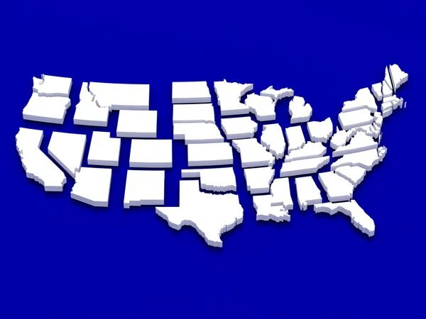 Map USA — Stock Photo, Image