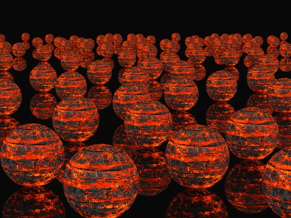 Fiery sphere — Stock Photo, Image