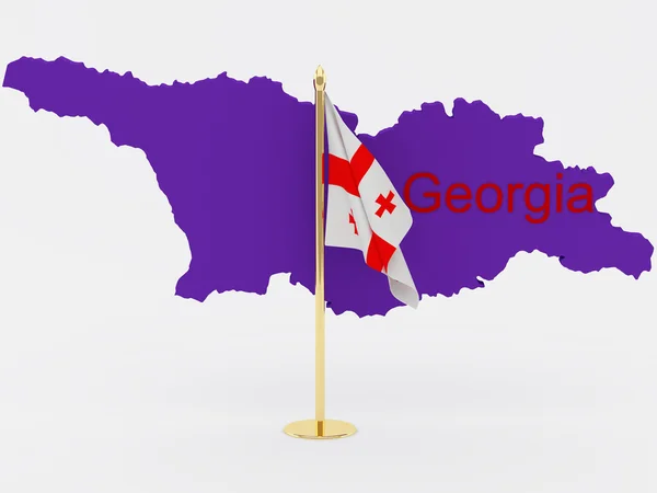 Bandiera Georgia — Foto Stock