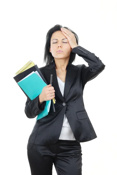 Businesswoman in trouble — Stock Photo, Image