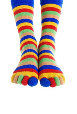 Foots of the clown clipart