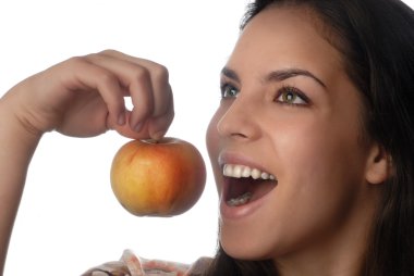 Apple and smile clipart