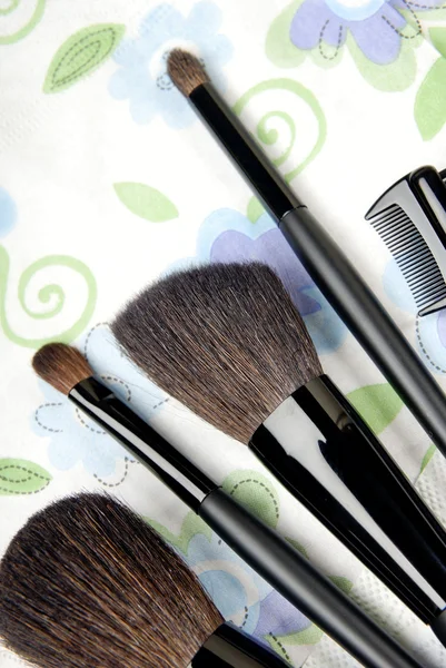 Pět make-up nástroje — Stock fotografie