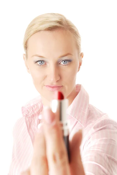I give you my lipstick — Stock Photo, Image