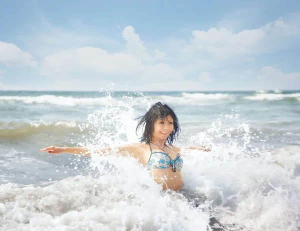 Vreugde in de zee — Stockfoto