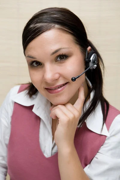 Call center operator — Stock Photo, Image