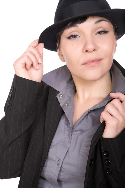 Woman with hat Stock Photo
