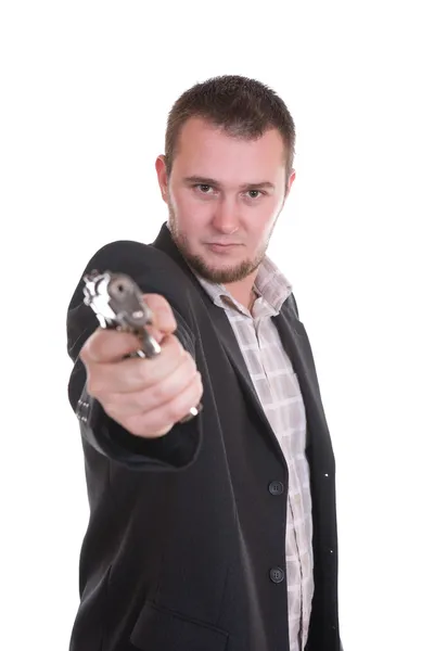 Muž se zbraní — Stock fotografie