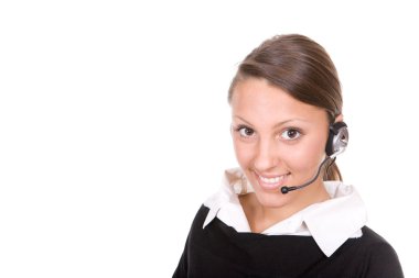 Call center operator clipart