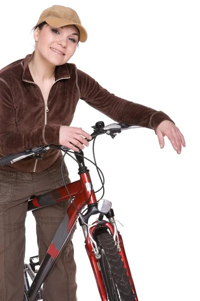 女性のバイク — ストック写真