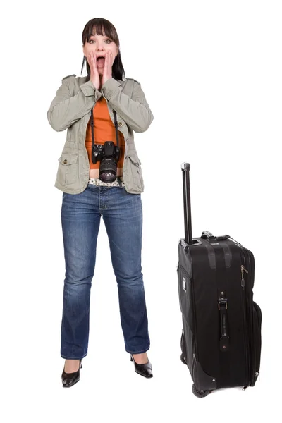 Mulher viajante — Fotografia de Stock