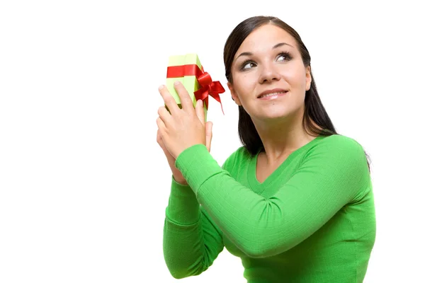 stock image Woman with gift