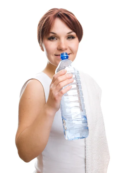 Thirsty woman — Stock Photo, Image