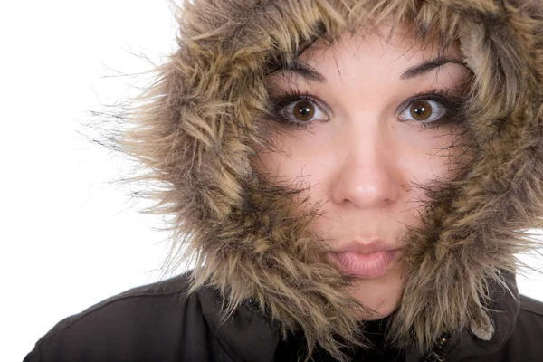 stock image Winter woman