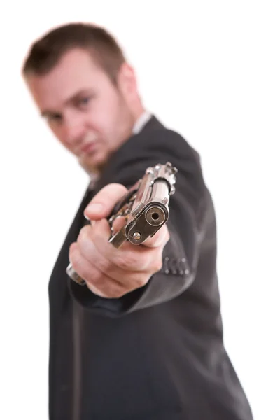Hombre con arma —  Fotos de Stock