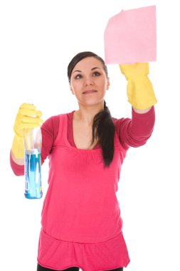 Cleaning woman clipart