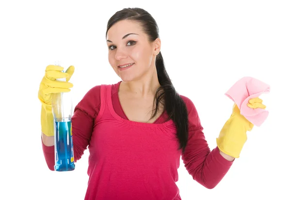 Mulher de limpeza — Fotografia de Stock