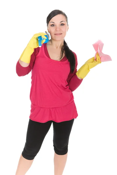 Cleaning woman — Stock Photo, Image