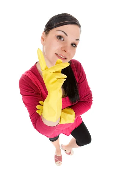 Cleaning woman — Stock Photo, Image