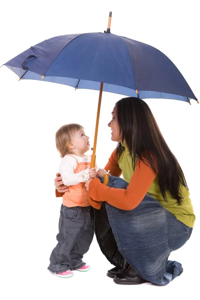 stock image Family with umbrella