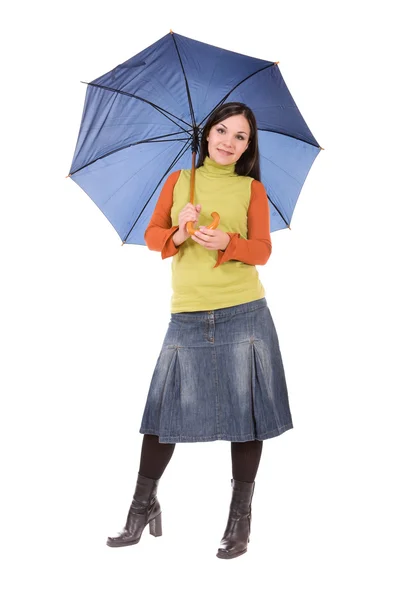 Şemsiyeli kadın — Stok fotoğraf