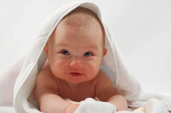 Bebê após banho — Fotografia de Stock