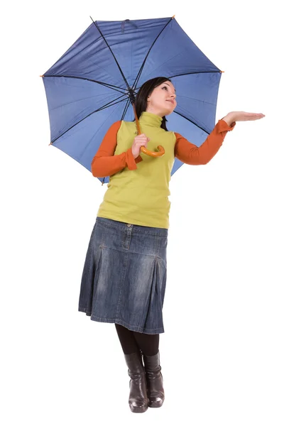 Woman with umbrella Royalty Free Stock Photos