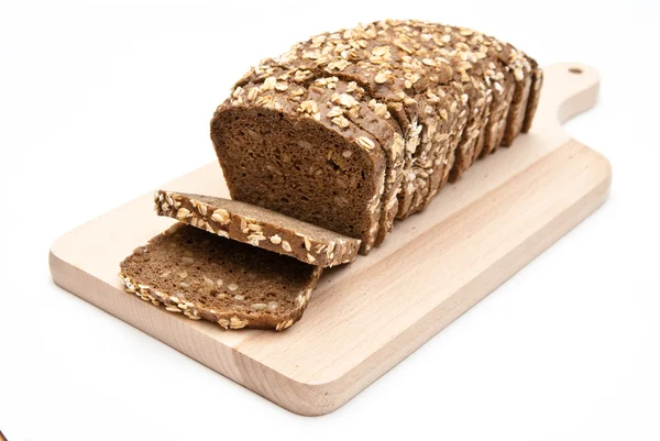Нарізаний хліб з непросіяного борошна — стокове фото