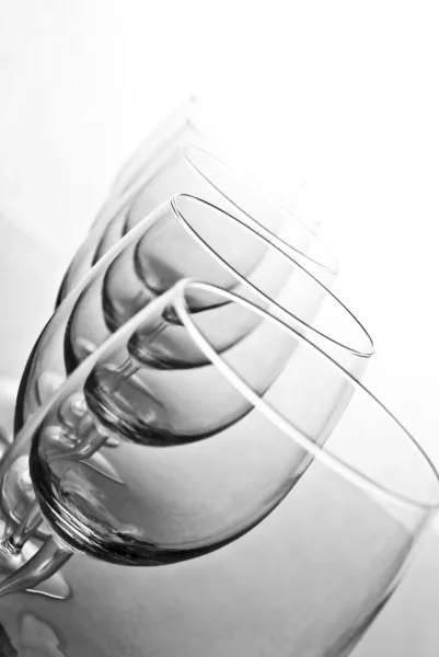 Empty wineglasses — Stock Photo, Image