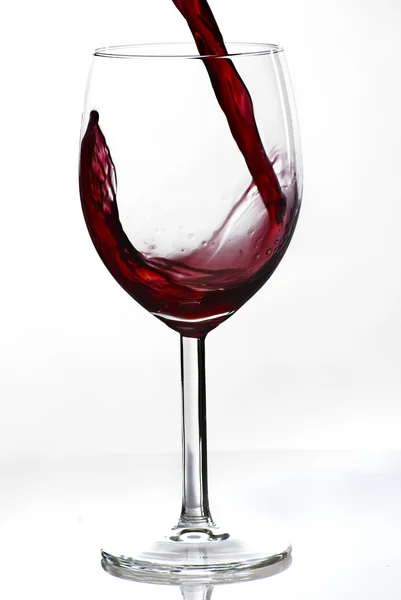 Kieliszek do wina z czerwonym winem — Zdjęcie stockowe