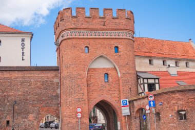 Old town in Torun clipart