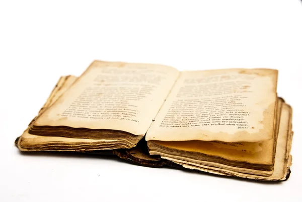 Megnyílt a régi, antik könyv — Stock Fotó