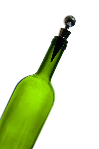 Порожня пляшка вина — стокове фото