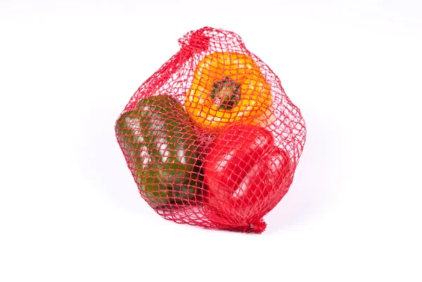 Κίτρινη πιπεριά πράσινη και κόκκινη — Φωτογραφία Αρχείου