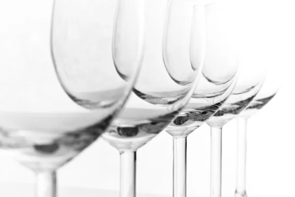 Άδειο wineglasses — Φωτογραφία Αρχείου